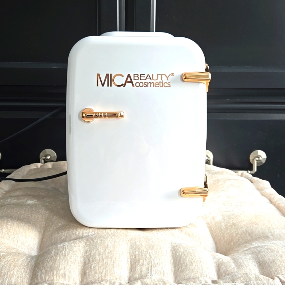 Mica Beauty Mini Skincare Refrigerator-Thermo Electric Cooler and Warmer perfect